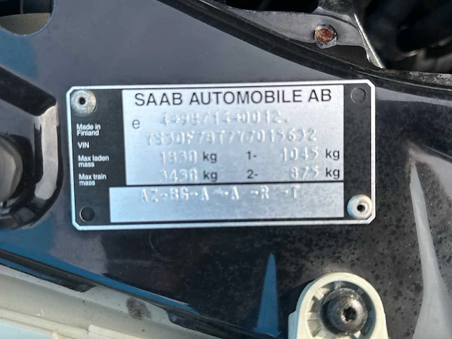 Saab - 9-3 cabrio - 2.0t s - car - 2001 - afbeelding 14 van  21
