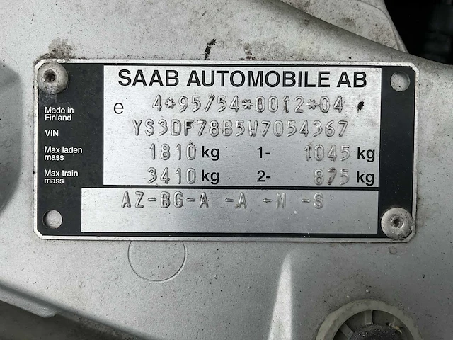Saab cabriolet personenauto - afbeelding 6 van  15