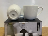 Sabatier coffee cup – white 2-pack