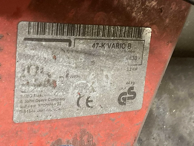 Sabo 47-k vario b grasmaaier - afbeelding 7 van  7