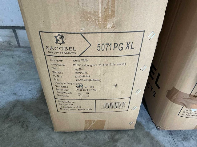 Sacobel werkhandschoen (2880x) - afbeelding 5 van  6