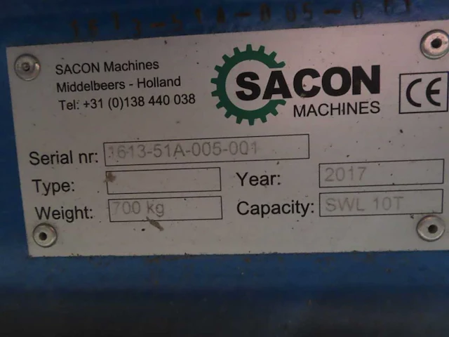 Sacon - hijsframe 10t - 2017 - afbeelding 4 van  5
