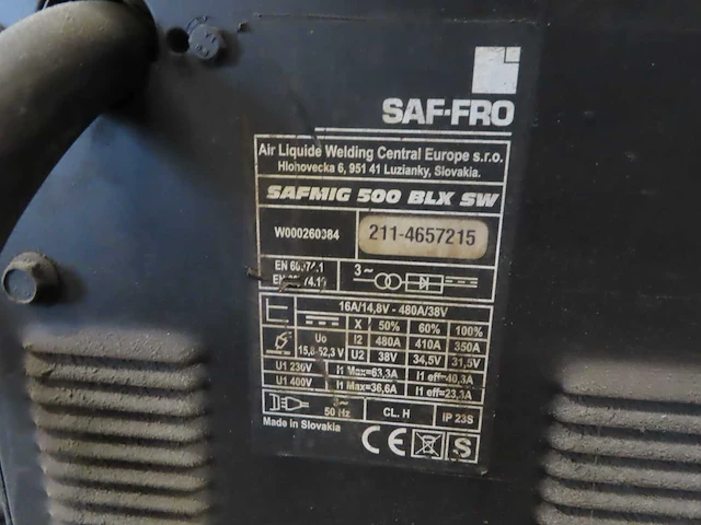 Saf - safmig 500 blx - lasapparaat - afbeelding 6 van  7
