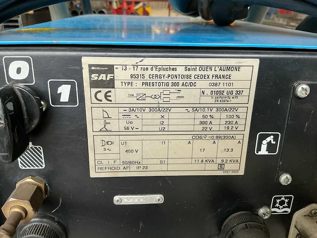 Saf prestotig 300ac/dc tig lasapparaat - afbeelding 5 van  14