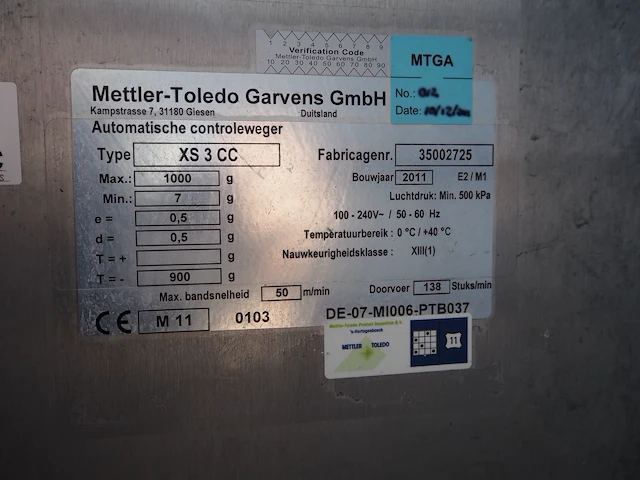 Safeline / mettler-toledo garvens gmbh - afbeelding 15 van  22