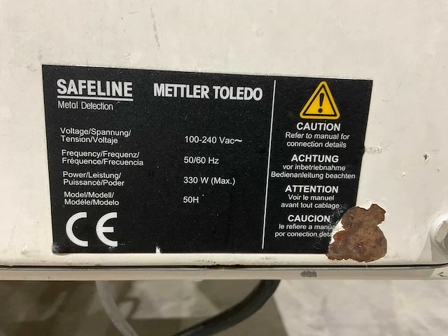 Safeline mettler toledo metaal detector transportband - afbeelding 3 van  12