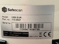 Safescan 1250eur munten telmachine - afbeelding 3 van  3