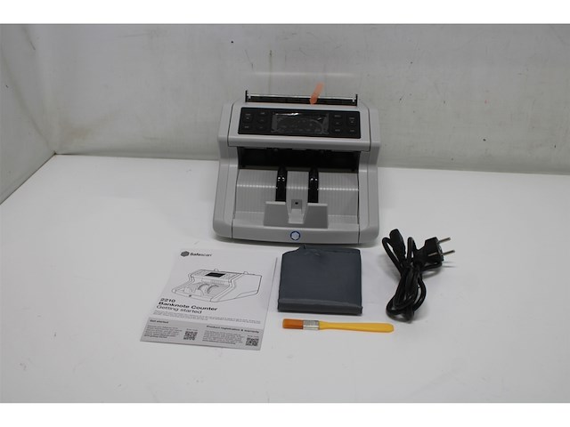 Safescan 2210 geldtelmachine telt gesorteerde bankbiljetten bankbiljettenteller met dubbele echtheidscontrole telt gesorteerde bankbiljetten van alle valuta's - afbeelding 4 van  5