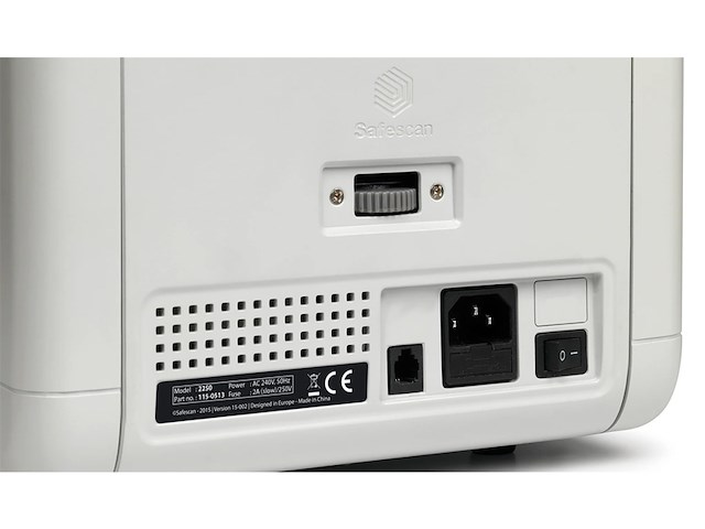 Safescan 2250 geldteller, telt gesorteerde bankbiljetten biljettelmachine met 3voudige echtheidscontrole telt gesorteerde bankbiljetten van alle valuta's - afbeelding 4 van  4