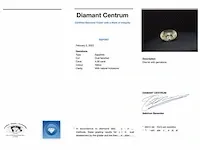 Saffier - 4.26 karaat echte natuurlijke gele saffier (gecertificeerd) - afbeelding 1 van  3