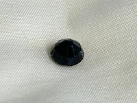 Saffier - grote natuurlijke donkere briljant geslepen saffier van 3.45 carat - afbeelding 2 van  4
