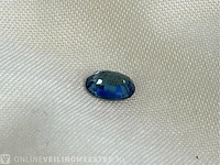 Saffier - hoge kwaliteit saffier van 0.74 carat - afbeelding 2 van  2