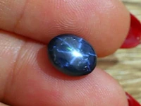 Saffier - natuurlijk 6 rays star - 5.63ct, blauw - afbeelding 2 van  2