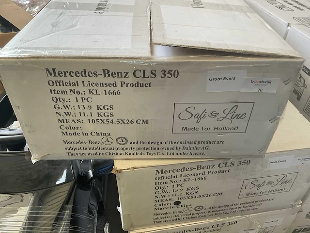 Safi line cls-350 mercedes-benz elektrische kinderauto - afbeelding 4 van  7