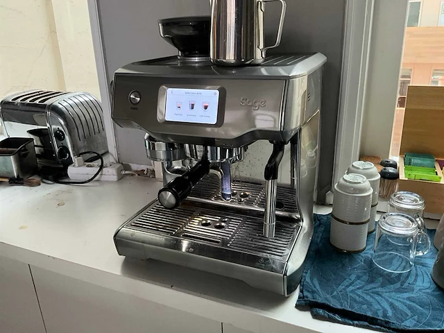 Sage the barista steel pistonmachine - afbeelding 1 van  4