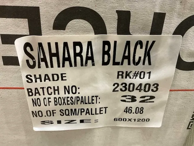Sahara black keramische wand/vloertegels (46m2) - afbeelding 7 van  8