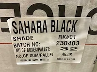 Sahara black keramische wand/vloertegels (46m2) - afbeelding 7 van  8