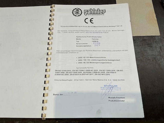Sahinler - hkm-60 - punch & shear machine - 2017 - afbeelding 5 van  13