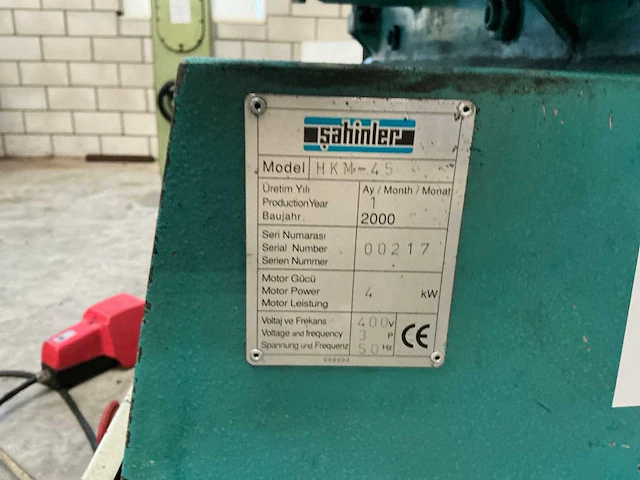 Sahinler hkm-452000 pons- en knipmachine - afbeelding 9 van  9