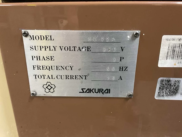 Sakurai cylinder sc72a zeefdruk cilinderpers, volautomaat - afbeelding 4 van  12