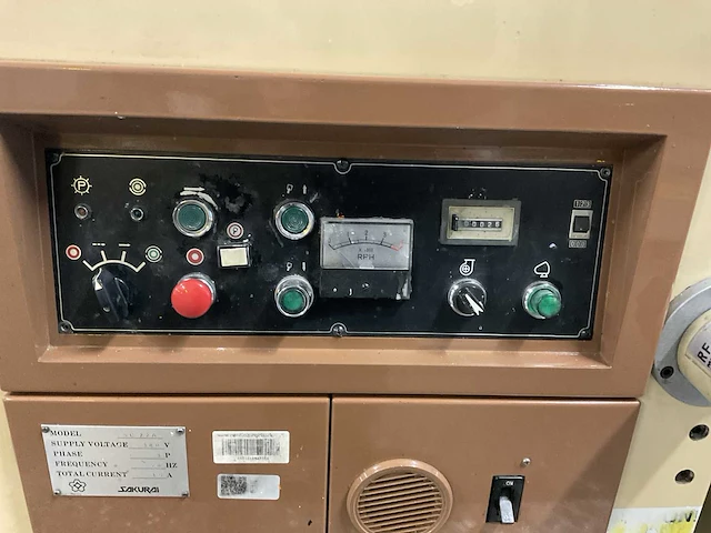 Sakurai cylinder sc72a zeefdruk cilinderpers, volautomaat - afbeelding 8 van  12
