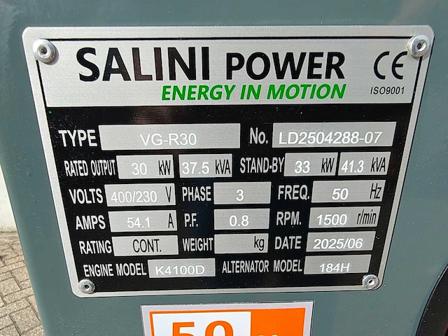 Salini - 2025 - vg-r30 - noodstroomaggregaat diesel - afbeelding 15 van  18