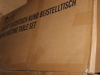 Salon tafel set van 2 kleur bruin - afbeelding 4 van  7