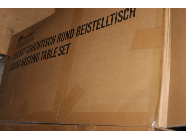 Salon tafel set van 2 kleur bruin - afbeelding 7 van  7