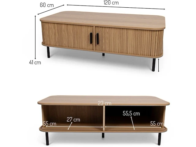 Salontafel 120cm milton & oldbrook, almeria - afbeelding 1 van  6