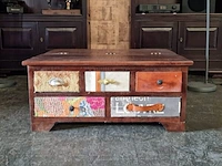 Salontafel chesterfield, bruin - afbeelding 2 van  3