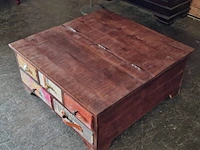 Salontafel chesterfield, bruin - afbeelding 3 van  3