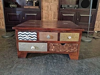 Salontafel chesterfield, bruin - afbeelding 1 van  5