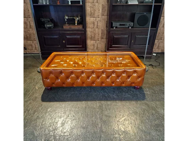 Salontafel chesterfield, caleb, bruin - afbeelding 1 van  2