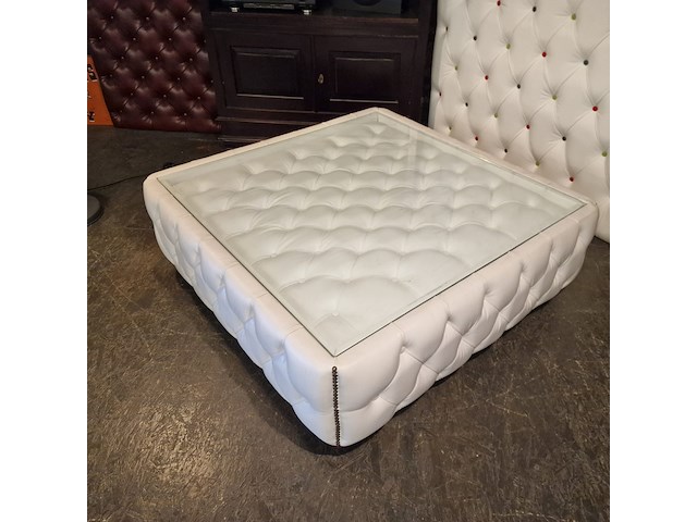 Salontafel chesterfield, caleb, crème - afbeelding 1 van  5