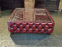 Salontafel chesterfield, caleb, rood - afbeelding 1 van  3