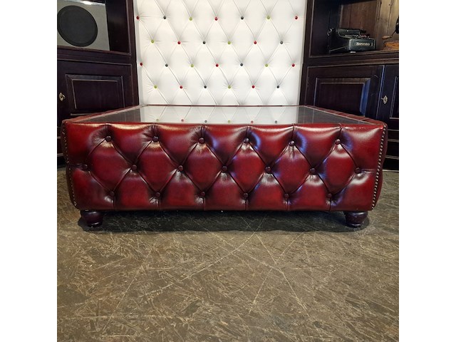Salontafel chesterfield, caleb, rood - afbeelding 2 van  5