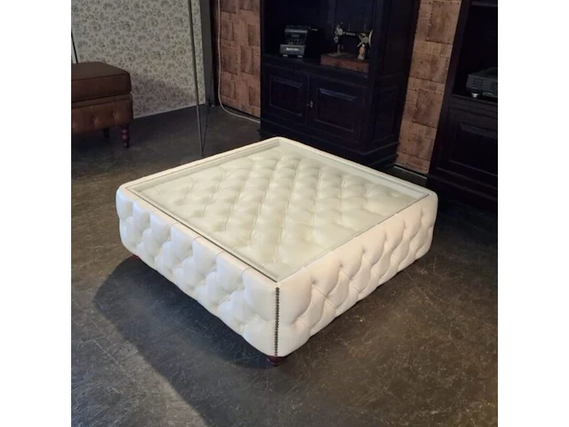 Salontafel chesterfield, caleb, wit - afbeelding 2 van  3
