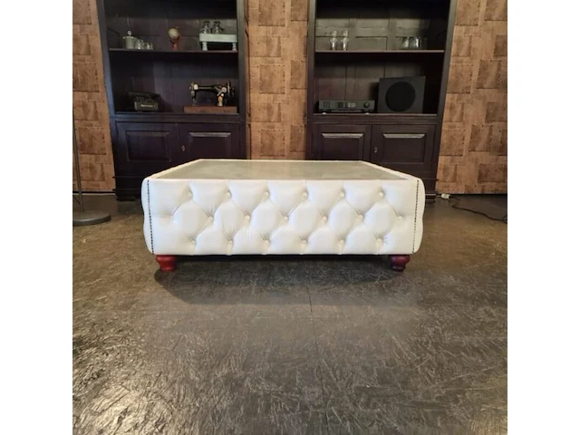Salontafel chesterfield, caleb, wit - afbeelding 3 van  3