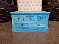 Salontafel chesterfield, chesterfield, blauw - afbeelding 8 van  9