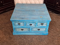 Salontafel chesterfield, chesterfield, blauw - afbeelding 9 van  9