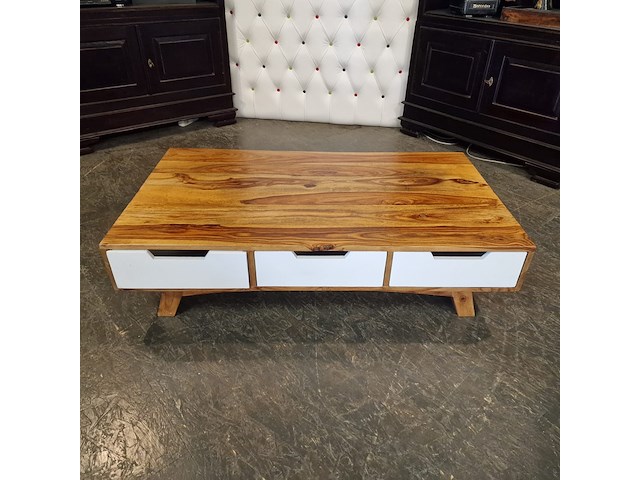 Salontafel chesterfield, chesterfield, bruin, wit - afbeelding 1 van  4