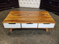 Salontafel chesterfield, chesterfield, bruin, wit - afbeelding 1 van  4