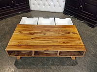 Salontafel chesterfield, chesterfield, bruin, wit - afbeelding 3 van  4