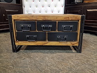 Salontafel chesterfield, chesterfield, bruin, zwart - afbeelding 1 van  4