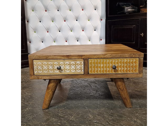 Salontafel chesterfield, chesterfield , bruin - afbeelding 1 van  3