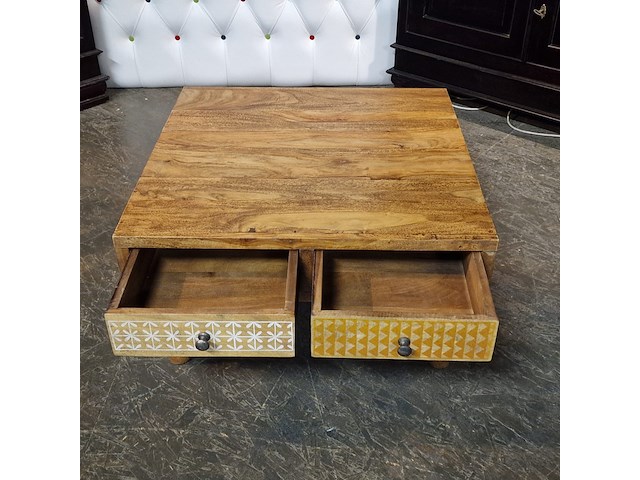 Salontafel chesterfield, chesterfield , bruin - afbeelding 2 van  3