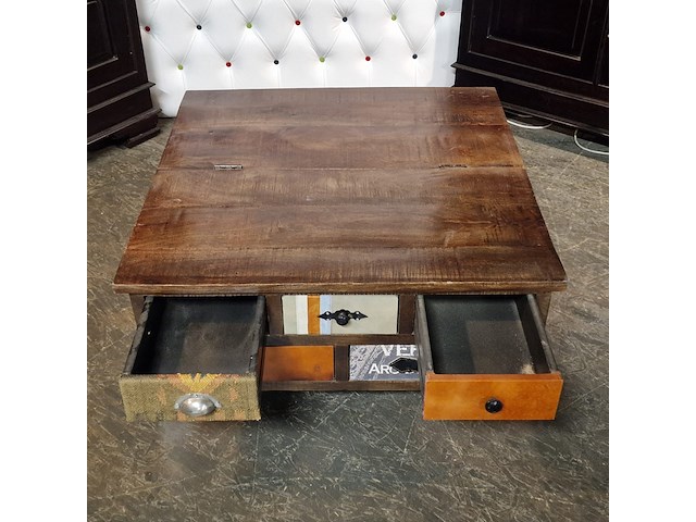 Salontafel chesterfield, chesterfield, meerkleurig - afbeelding 3 van  4