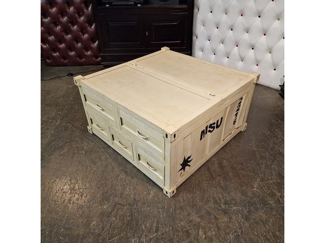 Salontafel chesterfield, chesterfield, wit - afbeelding 1 van  6