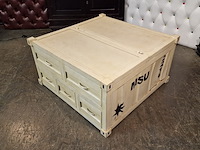 Salontafel chesterfield, chesterfield, wit - afbeelding 1 van  6