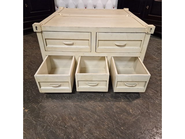 Salontafel chesterfield, chesterfield, wit - afbeelding 2 van  6